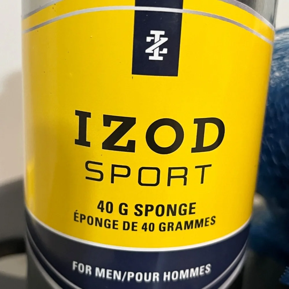 IZOD Sport Mesh Bath Sponge for Men – Navy Blue Loofah / NEW